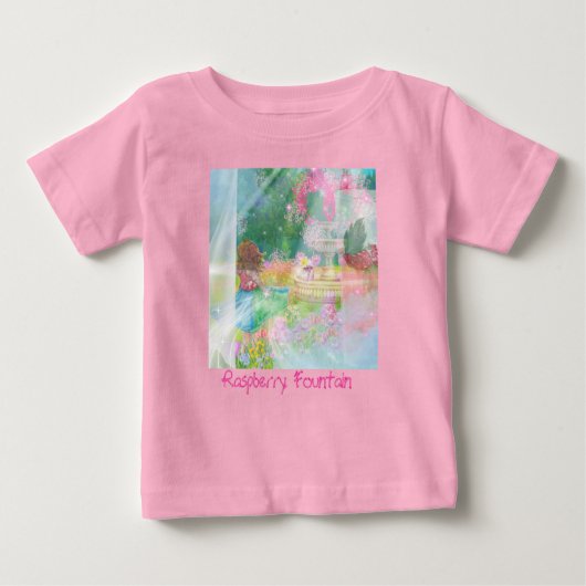 Raspberry Fountain Baby Tshirt (Voorkant)