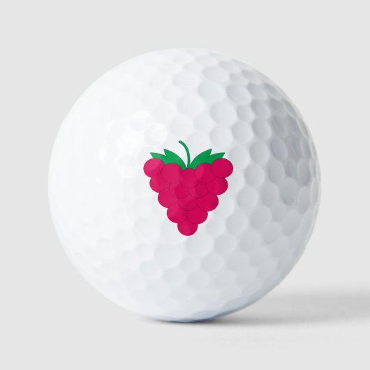 Raspberry Fruit Berry Pink Golfballen (Voorkant)