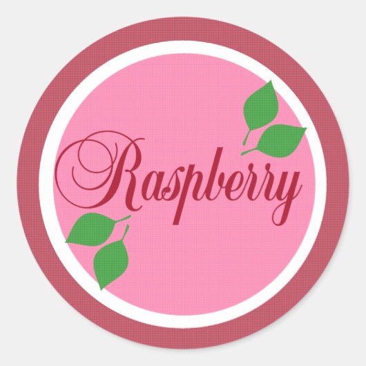 Raspberry Fruit Label Sticker (Voorkant)