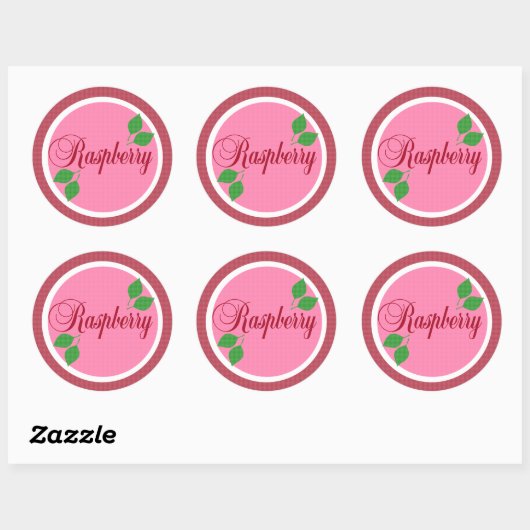 Raspberry Fruit Label Sticker (Vel)
