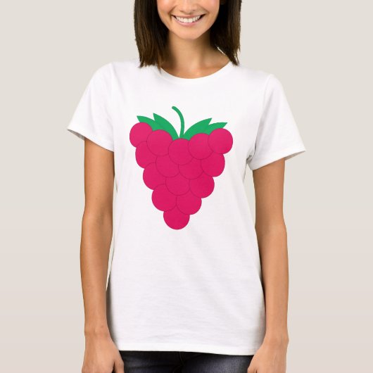 Raspberry Fruit Pink T-shirt (Voorkant)