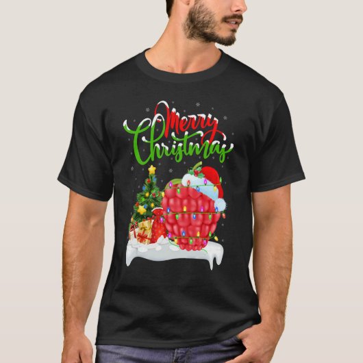 Raspberry Fruit Xmas Decorations Raspberry Chris T-shirt (Voorkant)