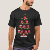 Raspberry Fruit Xmas Santa Raspberry Christmas T T-shirt (Voorkant)