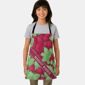 Raspberry geometrisch kleurrijk gepersonaliseerd p schort (Insitu)