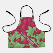 Raspberry geometrisch kleurrijk gepersonaliseerd p schort (Voorkant)