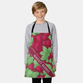 Raspberry geometrisch kleurrijk gepersonaliseerd p schort (Gedragen)