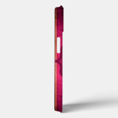 Raspberry Gold Stripe Modern Monogram IPAD Case (Achterkant / Rechts)