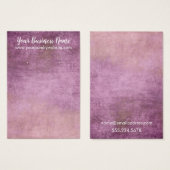 Raspberry Grunge Earring Holder Display Cards Visitekaartje (Voorkant /achterkant)