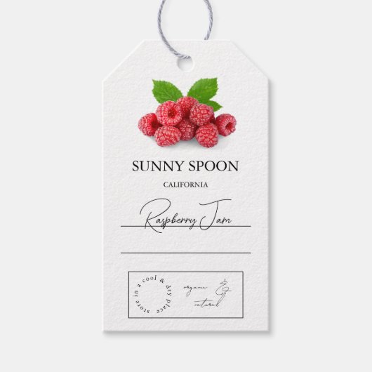 Raspberry Hang Label Cadeaulabel (Voorkant)