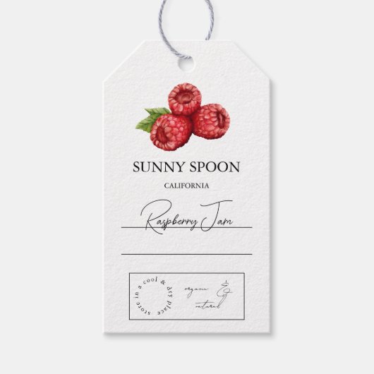 Raspberry Hang Label Cadeaulabel (Voorkant)