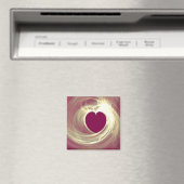 Raspberry Heart Magneet (Insitu (Vaatwasser))