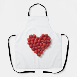 Raspberry Heart Schort