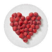 Raspberry Heart Snijplank (Voorkant)