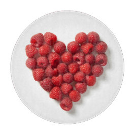 Raspberry Heart Snijplank