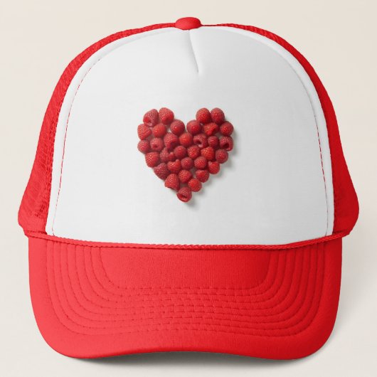 Raspberry Heart Trucker Pet (Voorkant)