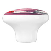 Raspberry Ice Cream in a Pink Coffee Cup Keramische Knop (Zijkant)