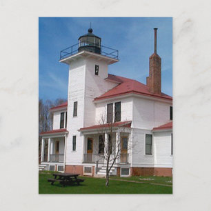 Raspberry Island Lighthouse (in kleur) Briefkaart