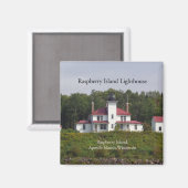 Raspberry Island Lighthouse magnet (Voorkant / Achterkant)