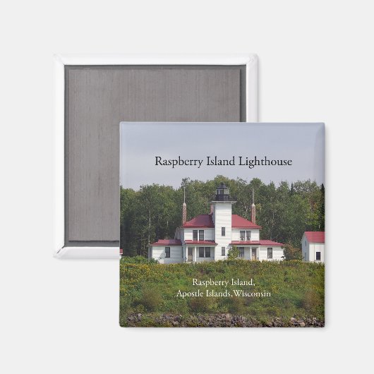 Raspberry Island Lighthouse magnet (Voorkant / Achterkant)