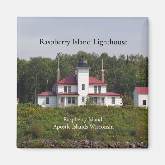 Raspberry Island Lighthouse magnet (Voorkant)