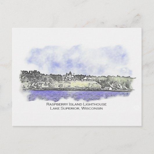 Raspberry Island Vuurtoren 2024 Briefkaart (Voorkant)