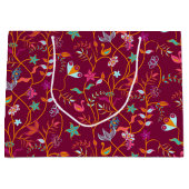 Raspberry Jacobean Patroon Groot Cadeauzakje (Voorkant)