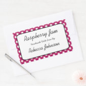 Raspberry Jam Aangepaste Tekst Jar Label (Envelop)