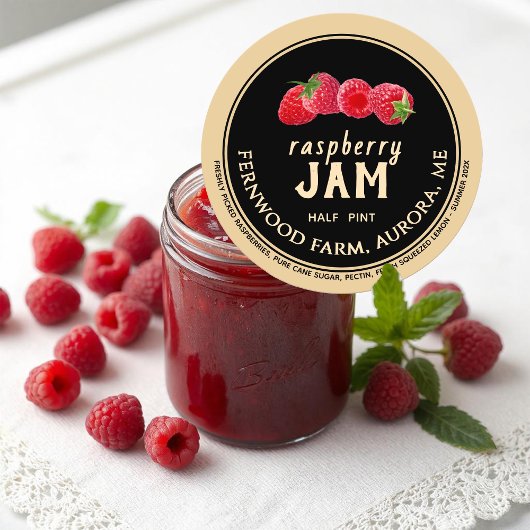Raspberry Jam Classic Round Sticker