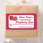 Raspberry Jam Gepersonaliseerd Behoud Label voor J (Insitu)