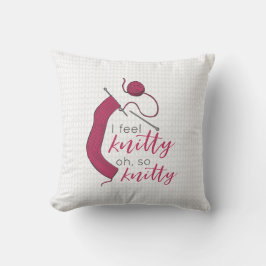 Raspberry Jam, ik voel me knitty, zo knitty Kussen