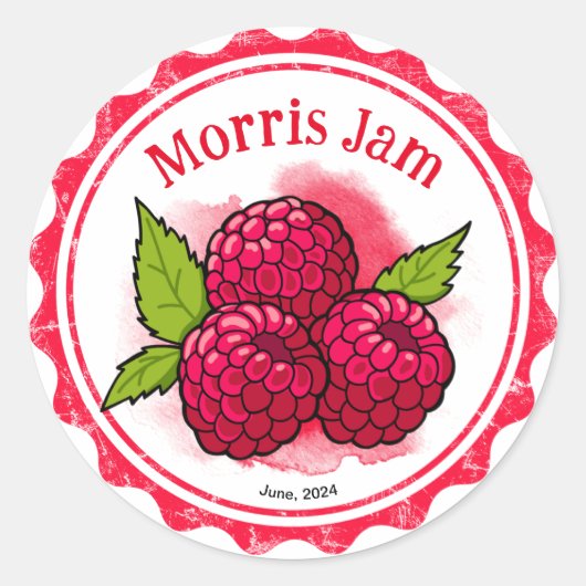 Raspberry Jam label (Voorkant)