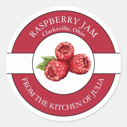 Raspberry Jam Label (Voorkant)