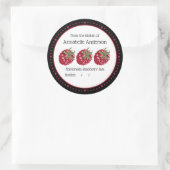 Raspberry Jam Label Modern Minimalistisch Personal (Tas)