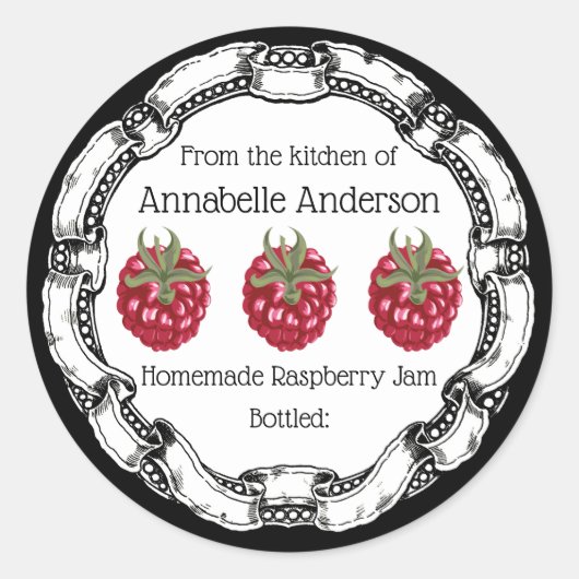 Raspberry Jam Label personaliseren (Voorkant)