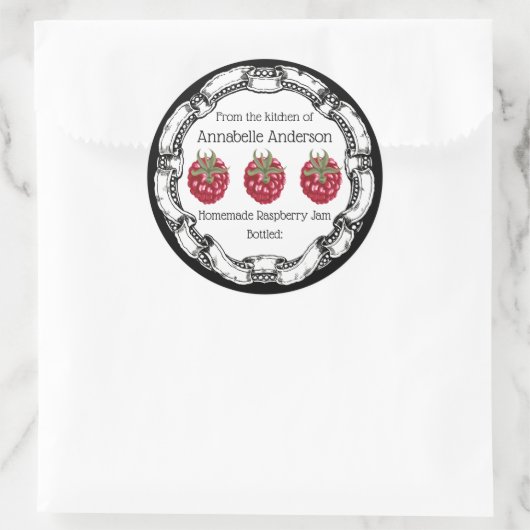 Raspberry Jam Label personaliseren (Tas)