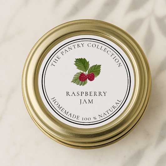 RASPBERRY Jam Labels, Jar Labels, Pantry Labels