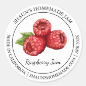 Raspberry Jam Modern label (Voorkant)