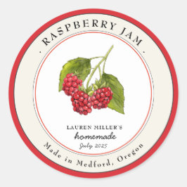  Raspberry Jam potje Inblikken label