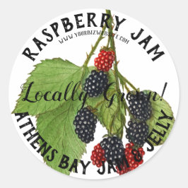 Raspberry Jam Product Business Label