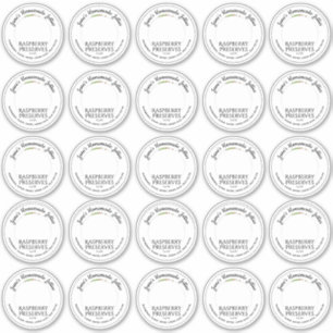 Raspberry Jelly 2,5-inch Mouth Mason Jar-deksel Sticker