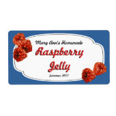 Raspberry Jelly Canning Labels (Voorkant)
