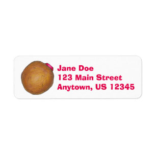 Raspberry Jelly Fled Donut Donuts Labels