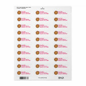Raspberry Jelly Fled Donut Donuts Labels (Full Sheet)