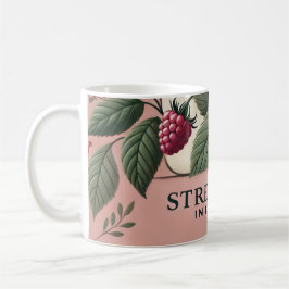 Raspberry Leaf Tea Design AI kunst Mok