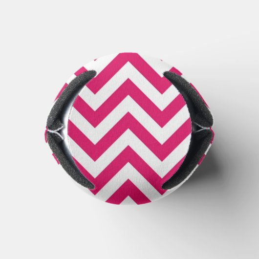 Raspberry Lg Chevron Pineapple Naam Monogram Blikjeskoeler (Bodem)