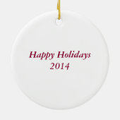 Raspberry Linzer Torte Holiday Kerstkoekje Keramisch Ornament (Achterkant)