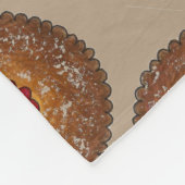 Raspberry Linzer Torte Homemade Cookies Bakery Fleece Deken (Hoek)