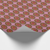 Raspberry Linzer Torte Kerstkerkerkoekje Holiday Cadeaupapier (Hoek)