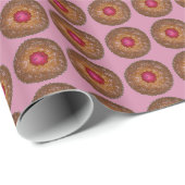 Raspberry Linzer Torte Kerstkerkerkoekje Holiday Cadeaupapier (Rol Hoek)