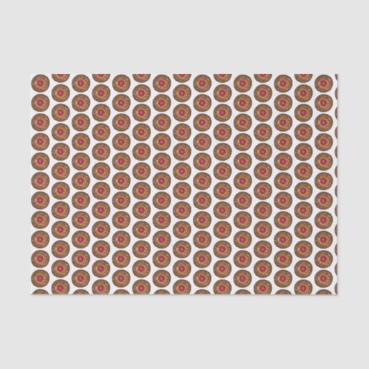 Raspberry Linzer Torte Kerstkerkerkoekje Holiday Tissuepapier (Voorkant)